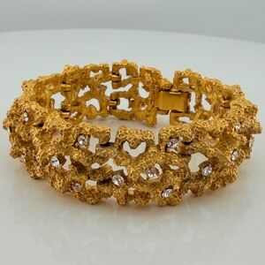 Vintage Swarovski Crystal coral branch bracelet